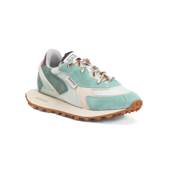 RUN OF multi Made In Italy Suede Fashion Sneakers - Picture 1 of 2